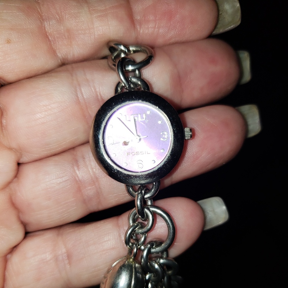 LSU Charm Fossil Watch